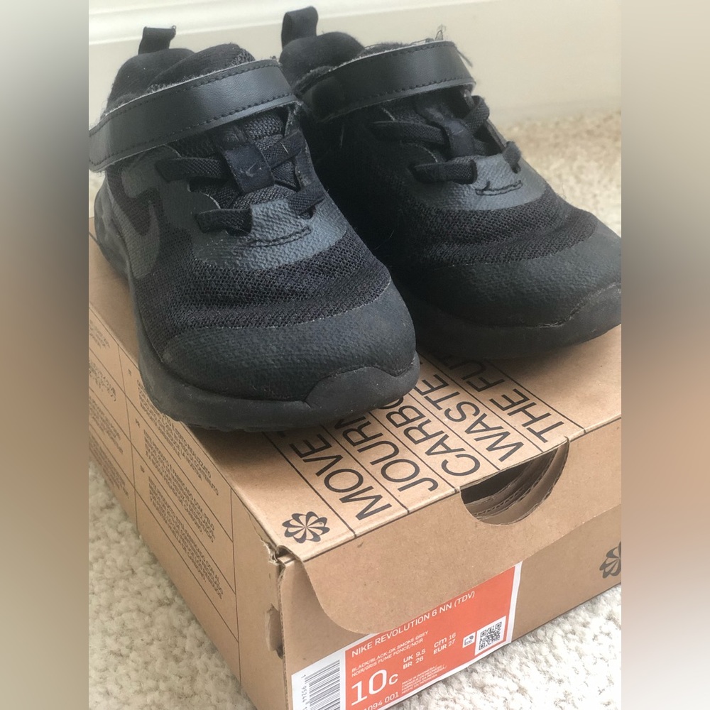 Toddler Unisex Nike Revolution 6 NN Black size 10c